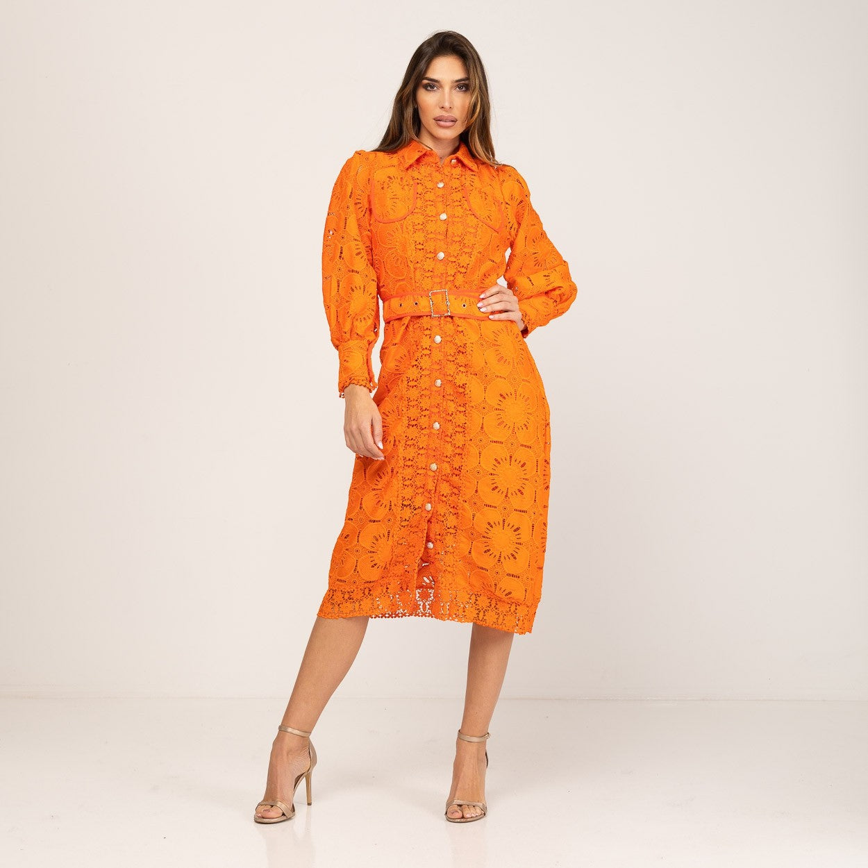 Vestido Camisero Blonda